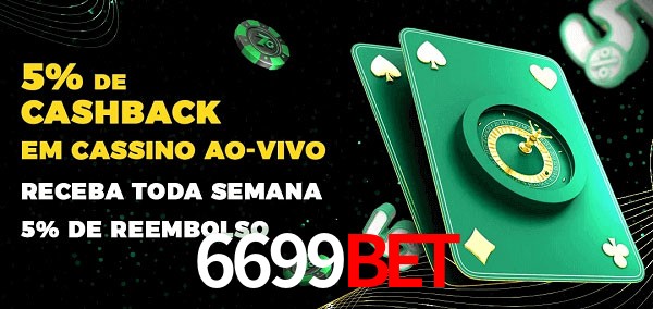 Promoções do cassino ao Vivo 6699bet